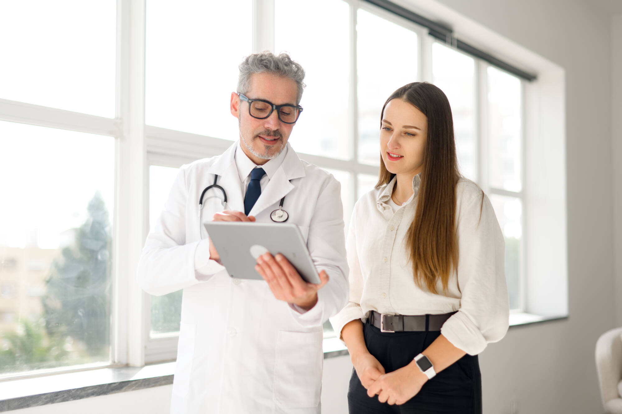 A medical being performed by a doctor