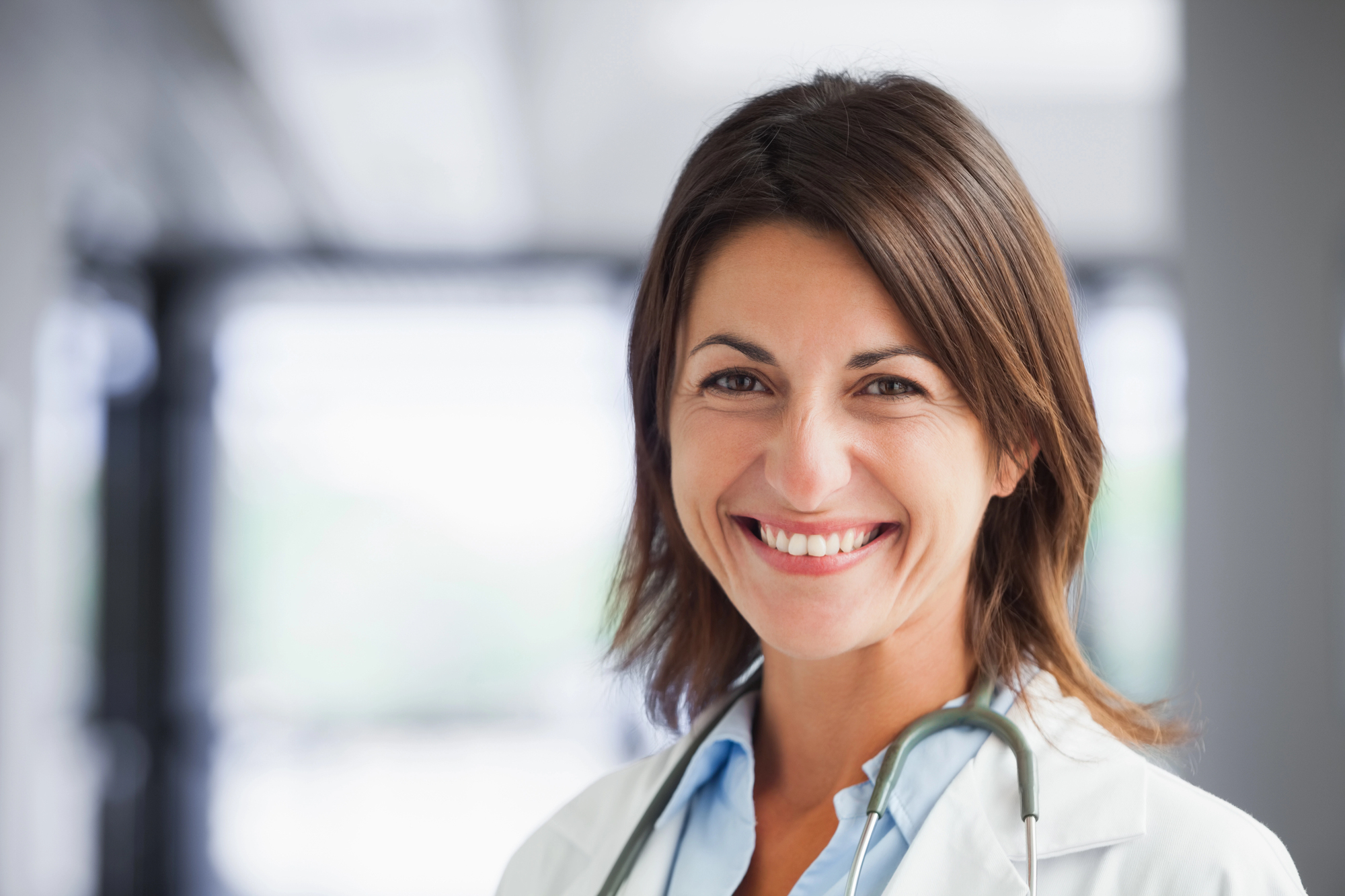 Female doctor smiling